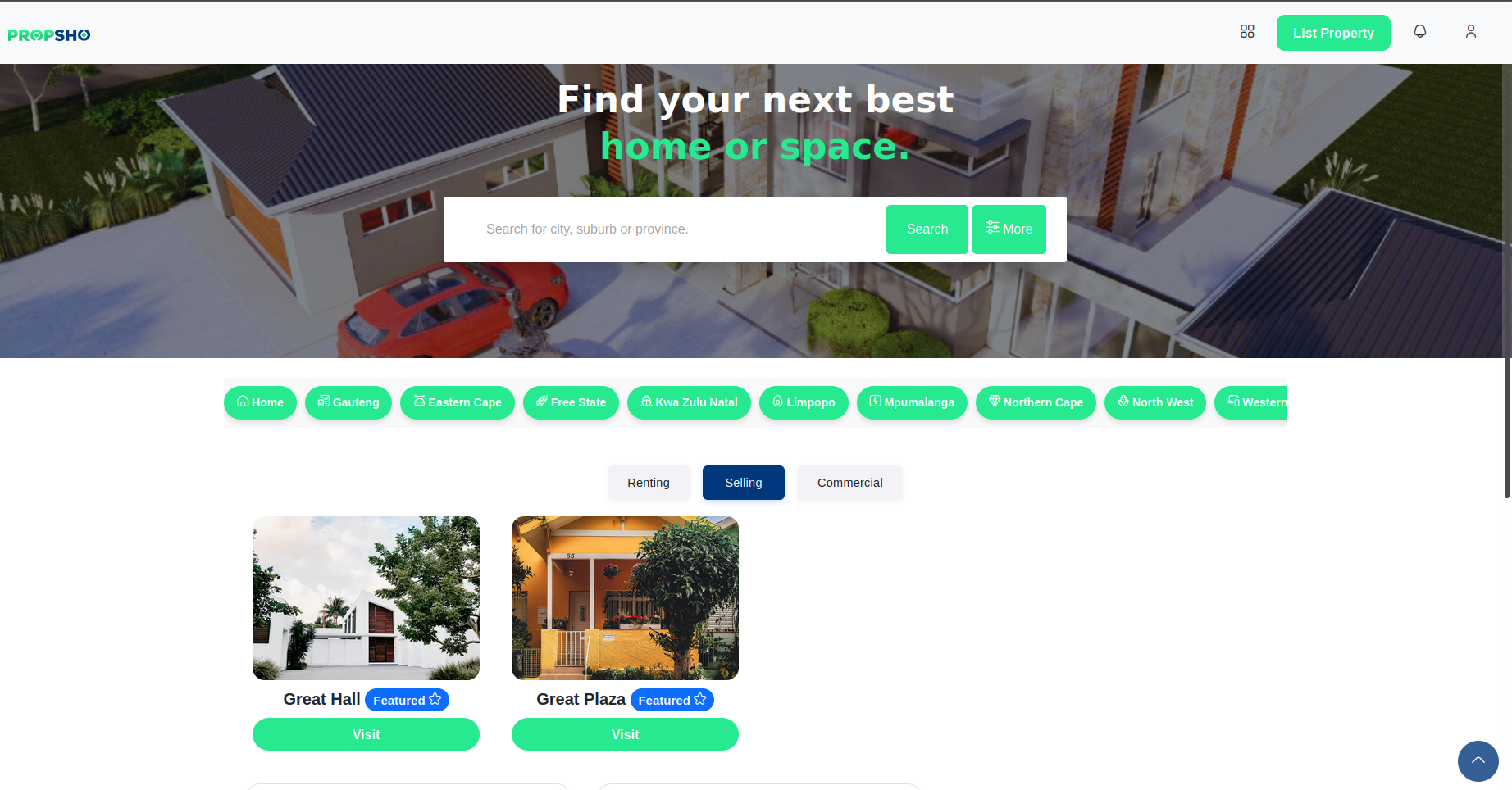 Propsho Home Page